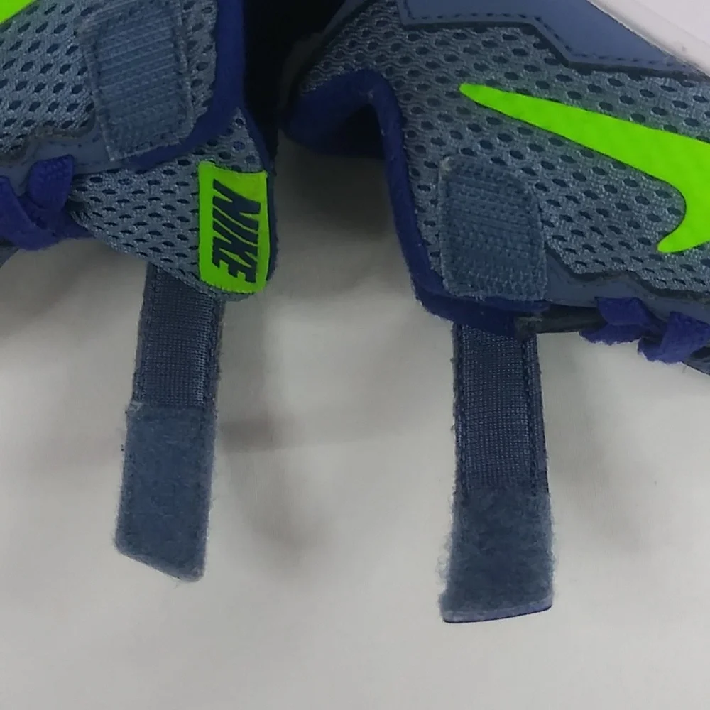 Nike Kids Blue and Green Sneakers